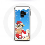 Coque pour Samsung Galaxy S9 Anime One Piece Luffy Le jour de No&euml;l 2023