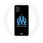 Coque pour Samsung Galaxy A51 5G Logo Olympique de Marseille Fond Noir