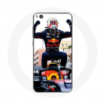 Coque pour Huawei P8 Lite 2017 Formule 1 Max Verstappen Pilote automobile F1 noir rouge et jaune