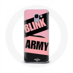 Coque pour Samsung Galaxy A8 2018 BTS ARMY Et Blackpink Blink Rose Noir