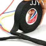Plotis 15 mm * 15 M elektros izoliacinė juosta Kar&scaron;čiui atspari laidų rinkinys PET pluo&scaron;to liepsną slopinanti juosta 9mm juoda