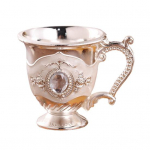 Vyno taurė kūrybingas retro dizaino cinko lydinio i&scaron;skirtinis prakti&scaron;kas gėrimo puodelio vakarėlis sidabro baltos spalvos