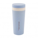 300ml Kelioninis puodelis Vakuuminis izoliuotas dvigubo sluoksnio plastikinis vaikų saugaus vandens butelis lauke žalia