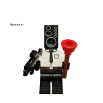 KDL818 LG1009 Tualetas Anime animacinių filmų plytos lėlės operatorius garsiakalbis televizorius vyras mini veiksmo žaislinės figūrėlės statybiniai blokai