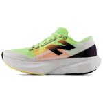 New Balance FuelCell Rebel v4 vyri&scaron;ki sportbačiai su baltos ir pilkos spalvos bly&scaron;kia lime spalva, MFCXLL4 45 beige