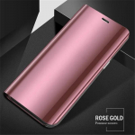 Skaidrus veidrodinis apverčiamas odinis veidrodinis telefono dėklas, skirtas Xiaomi Redmi Note 13 Note13 Pro Plus 13C K70E Poco X6 Pro 5G 4G smūgiams atsparus stovo laikiklis Visas dangtis For Xiaomi Poco X6 Pro