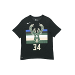 Nike NBA 2019-2020 Milwaukee Bucks Giannis Antetokounmpo Nr. 34 Mar&scaron;kinėliai Vyrams Vir&scaron;ūnės Juodi BQ1547-024 M