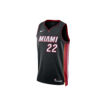 Nike NBA Logotipo Swingman Mar&scaron;kinėliai 2022-23 - Miami Heat Jimmy Butler #22 Unisex Vir&scaron;utiniai drabužiai Juodi DN2011-010 XS