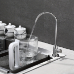 1 vnt &scaron;lifuoto nikelio virtuvės vandens filtro mai&scaron;ytuvas &ndash; nerūdijančio plieno 304, RO mai&scaron;ytuvas be oro tarpo, skirtas atvirk&scaron;tiniam osmosui