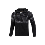 Nike Dri-FIT kamufliažinė striukė su gobtuvu, vyri&scaron;ka, juoda, DQ4791-010 L