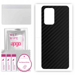 apgo Protective Skin Sticker for the back compatible with Oppo A54 5G OPG02, Wrap Film, Foil, Vinyl - Pattern Carbon Black