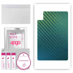 apgo Protective Skin Sticker for the back compatible with TCL Tab 10L Gen 2, Wrap Film, Foil, Vinyl - Pattern Carbon Chameleon CAKA1
