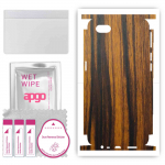 apgo Protective Skin Sticker for the back+sides compatible with Oppo A1k, Full Wrap Film, Foil, Vinyl - Pattern Tigerwood