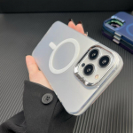 Prabangus belaidžio įkrovimo Magsafe matinis telefono dėklas, skirtas iPhone 11 12 13 14 15 Pro Max magnetinis smūgiams atsparus buferio dėklas For iPhone 12Pro