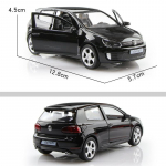 Volkswagen Golf GTI 5 colių metalinis automobilio simuliatorius lietinis ir žaislinis automobilis RMZ city 1:36 lydinio modelio dovanos vaikams