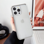 Amerikieti&scaron;kas korėjieti&scaron;kas paprastas sidabruotas kra&scaron;telis akrilinis telefono dėklas iPhone 15 Pro Max 14 13 12 Pro 11 visi&scaron;kai apimantis apsauga nuo kritimo Dangtelis iPhone 15 Pro Max