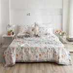 Svetanya Animacinis Pastoralinis Vasaros Oro Kondicionavimo Dygsniuotas Užmetalas Antklodė Medvilnė Viengulis Karalienės Dydis (nėra pagalvės užvalkalo) 2pcs pillowcase