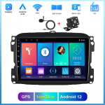 Reakosound Automobilio radijo stereofoninis GPS daugialypės terpės grotuvas 2 DIN WiFi CarPlay Auto Android Bluetooth jutiklinis ekranas, skirtas Fiat 500L 2012-2017 m.