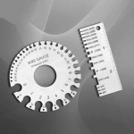 2 vnt / rinkinys nerūdijančio plieno Amerikos standartinio vielos skersmens matuoklio &scaron;ablono suvirinimo tikrinimo liniuotė 1Pc Wire Gauge + 1Pc Rectangle Gaugee