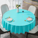Paprasto verslo stiliaus vienspalė apvali staltiesė, stora, daugiaspalvė stalo danga, vandeniui atspari, atspari aliejui, plaunama, stalo užvalkalas 180cm round 1pcs