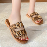 Moteri&scaron;kos vasarinės &scaron;lepetės Madingos Sagtys Plok&scaron;čiapadžiai Sandalai Nauja Tendencija Moteri&scaron;ki Paplūdimio Batai Atsitiktiniai &Scaron;lepetės Slingback Moteri&scaron;kos &Scaron;lepetės Mujer 35 ruda