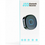 Mini Bluetooth adapteris automobilis, belaidis automobilio Bluetooth 5.0 imtuvas, skirtas namų stereofoninėms / laidinėms ausinėms, laisvų rankų įranga, dvigubas ry&scaron;ys, 16 valandų grojimo laikas 5.8*3.4*1.2cm juoda/sidabras