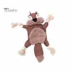 Žaislas naminiams gyvūnėliams pliu&scaron;inės lapės usūrinės voverės formos &scaron;uns kramtomasis žaislas Interaktyvus naminių gyvūnėlių girgždantis žaislas, atsparus įkandimams dantis valantis Žaidimas katėms, &scaron;unims ruda