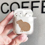 Creative Capybara dėklas, skirtas Apple Airpod Pro2 Airpods 1 2 3 Pro belaidis ausinių dangtelis, skirtas Air Pods 3 kartos dėžutės Cartoon Capa Airpods 1 2