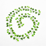 100 vnt Lapas 1 vnt. 2,4M dirbtinis gebenės lapelis girlianda Augalai Vijoklis Žalioji gebenės vainikas Vynmedis netikras žalumynas gėlės Namų puo&scaron;mena