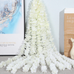 10 vnt Dirbtinės Wisteria Flowers Vine 29 colių ilgio &scaron;ilko gėlių stygos, skirtos pakabinti prie sienos vestuvių arkos vakarėlio namų dekoravimui 10PCS
