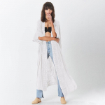 Paplūdimio užmetukai Nėrinių mozaika Kimono Moterims Kasdienis maudymosi kostiumėlio pelerinas Vasaros užmetukai maudymosi kostiumėliams One Size balta