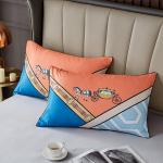 Vasaros plautas ledo &scaron;ilkas &scaron;ukuotas storas pagalvės užvalkalas (48x74 cm) pozicionavimo versija didelis gėlės pagalvės užvalkalas vienas suaugusiojo pagalvės užvalkalas 48x74 2pcs