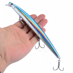 18 cm 24 g didelės ilgos žuvies Minnow jūrinės žvejybos masalas 3D Eyes Strong Hooks masalai
