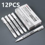 White Marker Pen Paint Aliejiniai vandeniui atsparūs padangų dažymo grafiti ra&scaron;ikliai 1 box balta
