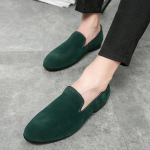 Vyri&scaron;ki Loafers Suknelė Batai Žalia Zom&scaron;a Vakarėlis Naktinis Klubas Rūkomieji Batai Vyri&scaron;ki Kava Retro Butai Smokingas Vestuviniai Blazeriai Balno Batai Didelio Dydžio EU:38 žalia