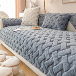 Storas pliu&scaron;inis sofos rank&scaron;luostis vienspalvis universalus sofos užvalkalas Mink&scaron;tas neslidus kombinuotas sofos užvalkalas sofos kilimėlis svetainei 70x180cm 1pcs