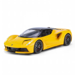 1/24 mastelio Lotus Evija sportinio automobilio modelis žaislas lydinio liejinys simuliacija elektriniai automobiliai su atitraukiamu mechanizmu garsu ir &scaron;viesa dovanos berniukui geltona
