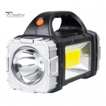 Ne&scaron;iojama lempa saulės žibintuvėlis su rankena USB įkraunamas 7 režimų didelio liumenų IPX5 vandeniui atsparus LED darbo žibintas stovyklavimo žibintuvėlis auksinė