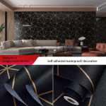 3D geometrinių grotelių plytų marmurinis vandeniui atsparus lipnus ekrano užsklanda namų fonas Namų dekoro sienų lipdukas 45cm*10m