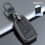Cinko lydinio karvės odos automobilio nuotolinio rakto dėklas, skirtas VW Volkswagen Passat B8 Magotan, skirtas Skoda Kodiaq Superb A7 Smart Keyless