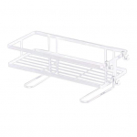 Tualeto vonios kambario laikymo lentyna Nerūdijanti korozijai atspari stipri apkrova Nereikia gręžti Tualeto lentyna Single Layer juoda