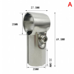 Nerūdijančio plieno vamzdžio jungtis, skirta 25 mm vamzdžio vamzdžio spaustukui, tvirtesniam, nerūdijančiam &bdquo;pasidaryk pats&ldquo; drabužių ekrano lentynai, tokia stipri