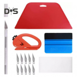 15 vnt / rinkinys lango plėvelės įrankis su a&scaron;triais graviravimo peiliais apvyniojančiais peiliukais plėvelės valytuvu automobilio lango plėvelės montavimo rinkinys Pro Vinyl Wraps aplikatoriaus įrankių rinkinys 15pcs