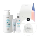 Body Fantasy Dovanų rinkinys (Losjonas 500ml + Rankų kremas 50ml + Pur&scaron;kiklis 94ml + Dėklas) Pasirinkite 1 i&scaron; 2 tipų white musk white