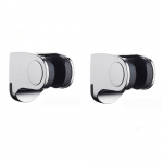 2 vnt Chrome du&scaron;o galvutės Reguliuojamas laikiklis Chrome Finish ragelio laikiklis Vonios kambarys