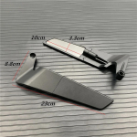 2 vnt universalus motociklo veidrodėlis priekinio sparno pusės galinio vaizdo atbulinės eigos veidrodėlis skirtas YAMAHA MT07 MT09/SP MT10/SP