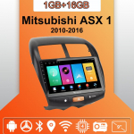 Automobilio radijas Android Auto Carplay Skirtas Mitsubishi ASX 1 2010-2016 Multimedijos grotuvo galvos blokas Stereo GPS navigacija BT WIFI 1+16GB 1+16GB