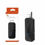 JYS-P4153 USB BT belaidis adapteris, skirtas PS4 valdiklio keitiklis, skirtas PS5 kompiuterio jungiklio žaidimų pulto adapteriui 2.4*1.4*7.1cm juoda