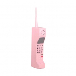 Mobiliojo telefono modelis Retro mūrinis mobilusis telefonas Ornamentas Vintage Simuliacinės fotografijos rekvizitai namų dekoravimui rožinė
