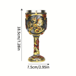 1pc Magic Dragon Beer Glass Resin Red Wine Tall Glass Mechanical Dragon Glass Vintage Wine Glass Easter Halloween Home Gift Easter Gift Mechanical Dragoon Mug